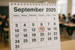 Calendario septiembre 2025